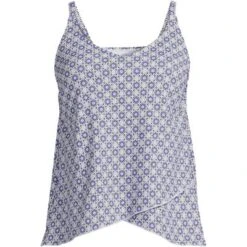 Lands' End Lands' End Women's Long Torso Chlorine Resistant V-Neck Tulip Hem Tankini Swimsuit Top With Adjustable Straps 12 Lands' End Lands' End Women's Long Torso Chlorine Resistant V-Neck Tulip Hem Tankini Swimsuit Top With Adjustable Straps -Lands' End Store GUEST 0059c338 2521 4e51 98ef dac326fe1862 1