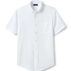 Lands' End School Uniform Men's Short Sleeve No Iron Pinpoint Dress Shirt -Lands' End Store GUEST 01119e30 db1c 4620 94c2 ad273dbf693d