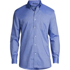 Lands' End Men's Big And Tall Traditional Fit Pattern No Iron Supima Oxford Dress Shirt -Lands' End Store GUEST 014c70ee 96f5 458c 9a7f 98c3383c3e36