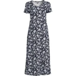 Lands' End Women's Cotton Short Sleeve Midcalf Nightgown 14 Lands' End Women's Cotton Short Sleeve Midcalf Nightgown -Lands' End Store GUEST 0245e370 cb75 4106 b470 85191adec96f