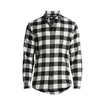 Lands' End Men's Tailored Fit Flagship Flannel Shirt 5 Lands' End Men's Tailored Fit Flagship Flannel Shirt - Image 5