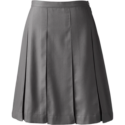 Lands' End Lands' End School Uniform Women's Solid Box Pleat Skirt Top Of Knee 5 Lands' End Lands' End School Uniform Women's Solid Box Pleat Skirt Top Of Knee - Image 5