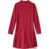 Lands' End School Uniform Girls Long Sleeve Mesh Polo Dress