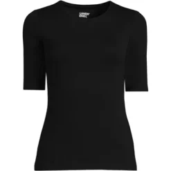 Lands' End Women's Elbow Sleeve Lightweight Jersey Crew Neck Top -Lands' End Store GUEST 03ca500d 4f77 4d83 91ec c9ada88897de