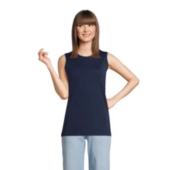 Lands' End Women's Tall Supima Cotton Crew Neck Tank -Lands' End Store GUEST 0415db66 1b1c 4f85 a863 b7229eebcefc