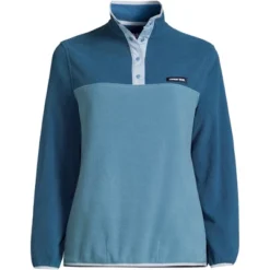 Lands' End Women's Heritage Fleece Snap Neck Pullover -Lands' End Store GUEST 045cca09 0427 4049 b960 6f3517cd6ecb