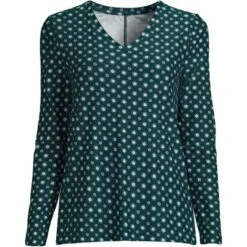 Lands' End Women's Long Sleeve Performance V-Neck Top -Lands' End Store GUEST 04844119 f7e2 4829 965a 23220f728f53