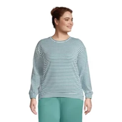 Lands' End Women's Lounge Long Sleeve Pajama Sweatshirt -Lands' End Store GUEST 070729d8 886e 4a3d b57f e6149d7165d2