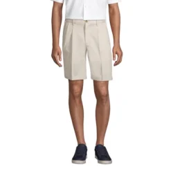 Lands' End Men's Comfort Waist Pleated 9" No Iron Chino Shorts -Lands' End Store GUEST 074ba526 e89c 411f b2f6 2cd19cf7dfb1