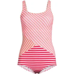 Lands' End Women's Long Chlorine Resistant Scoop Neck Soft Cup Tugless Sporty One Piece Swimsuit -Lands' End Store GUEST 08242fa4 66c6 4470 89af 6610c2c2b4f1