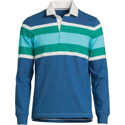 Lands' End Men's Long Sleeve Solid Rugby 7 Lands' End Men's Long Sleeve Solid Rugby - Image 7