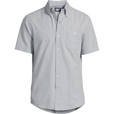 Lands' End Men's Traditional Fit Short Sleeve Seersucker Shirt 12 Lands' End Men's Traditional Fit Short Sleeve Seersucker Shirt - Image 12