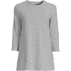 Lands' End Women's 3/4 Sleeve Slub Jersey Swing Tunic -Lands' End Store GUEST 0b362492 5c5d 432b 98dd feec9de96a52