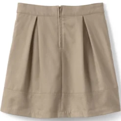 Lands' End Lands' End School Uniform Girls Solid Pleated Skort Top Of Knee