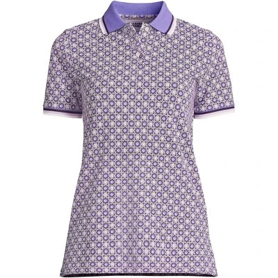 Lands' End Women's Mesh Cotton Short Sleeve Polo Shirt 9 Lands' End Women's Mesh Cotton Short Sleeve Polo Shirt - Image 9