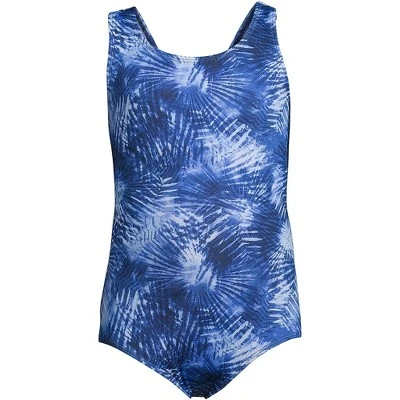 Lands' End Girls Racerback One Piece Swimsuit 3 Lands' End Girls Racerback One Piece Swimsuit - Image 3