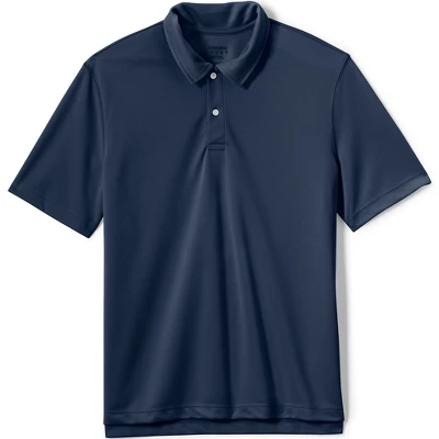 Lands' End Men's Short Sleeve Poly Pique Polo Shirt 4 Lands' End Men's Short Sleeve Poly Pique Polo Shirt - Image 4