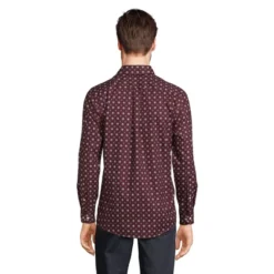 Lands' End Men's Tailored Fit No Iron Twill Long Sleeve Shirt