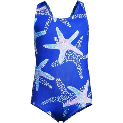 Lands' End Girls Racerback One Piece Swimsuit 5 Lands' End Girls Racerback One Piece Swimsuit - Image 5