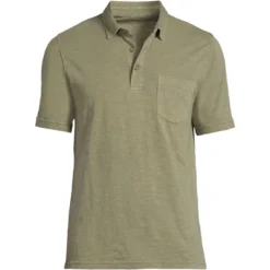 Lands' End Men's Short Sleeve Slub Pocket Polo -Lands' End Store GUEST 0d809e4f 683a 4fac 9e98 aad329466bcb