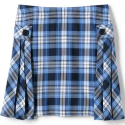 Lands' End School Uniform Girls Side Pleat Plaid Skort Above Knee -Lands' End Store GUEST 0e711476 7352 4bd1 a92a 548f019679f0