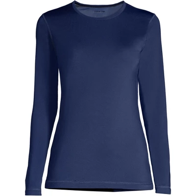Lands' End Women's Thermaskin Heat Thermal Top Base Layer Long Underwear Crewneck Shirt 3 Lands' End Women's Thermaskin Heat Thermal Top Base Layer Long Underwear Crewneck Shirt - Image 3