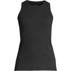 Lands' End Women's 2x2 Rib Crew Neck Tank Top -Lands' End Store GUEST 100445fc 13a2 4797 be7c b19af89fb666