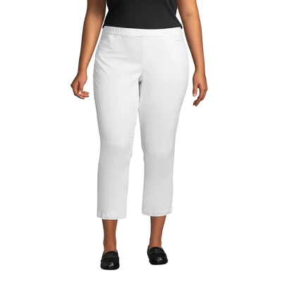 Lands' End Women's Mid Rise Pull On Chino Crop Pants 4 Lands' End Women's Mid Rise Pull On Chino Crop Pants - Image 4