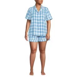 Lands' End Women Linen 2 Piece Pajama Set - Short Sleeve Top And Shorts 7 Lands' End Women Linen 2 Piece Pajama Set - Short Sleeve Top And Shorts -Lands' End Store GUEST 11a3422a dfe7 4c99 b4d2 743f500c43ce