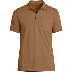Lands' End Men's Short Sleeve Slub Pocket Polo -Lands' End Store GUEST 12aa92bd 5bf0 4e1f a291 6dddb36bebdb