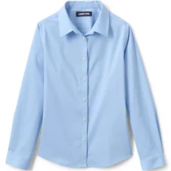Lands' End School Uniform Girls No Gape Long Sleeve Stretch Shirt -Lands' End Store GUEST 146db91f 36f0 48ef ada7 b852ae538e1f