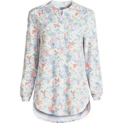 Lands' End Women's Long Sleeve Jersey A-line Tunic