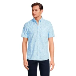 Lands' End Men's Traditional Fit Short Sleeve Seersucker Shirt 37 Lands' End Men's Traditional Fit Short Sleeve Seersucker Shirt -Lands' End Store GUEST 1563c382 42ba 4554 956e d2434a7794ab