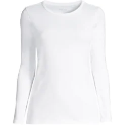 Lands' End Women's Tall All Cotton Long Sleeve Crewneck T-Shirt -Lands' End Store GUEST 15e5fe73 cace 4a6e a6b2 ec20edf462cb 1