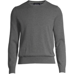 Lands' End Men's Fine Gauge Supima Cotton Crewneck Sweater -Lands' End Store GUEST 164ac34c 820e 4721 92c1 edf406941c96