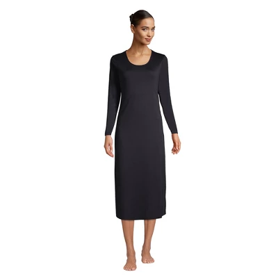 Lands' End Women's Supima Cotton Long Sleeve Midcalf Nightgown 9 Lands' End Women's Supima Cotton Long Sleeve Midcalf Nightgown - Image 9