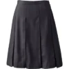 Lands' End Lands' End School Uniform Girls Solid Box Pleat Skirt Top Of Knee