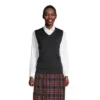 Lands' End School Uniform Women's Cotton Modal Fine Gauge Sweater Vest