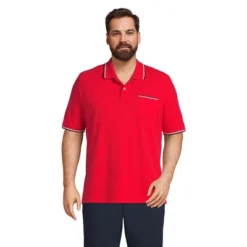 Lands' End Men's Short Sleeve Comfort First Solid Mesh Polo With Pocket -Lands' End Store GUEST 17b384d2 b8bd 4241 bc45 a1e3b0ddfcf4