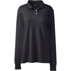 Lands' End School Uniform Women's Long Sleeve Interlock Polo Shirt -Lands' End Store GUEST 1895b886 03b3 45bf 8229 97abbbc36d9f