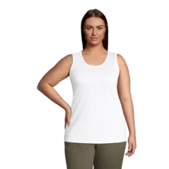 Lands' End Women's Supima Cotton Scoop Neck Tunic Tank Top -Lands' End Store GUEST 1920c1c5 b168 4a37 9a2d 1b46a2f478c4