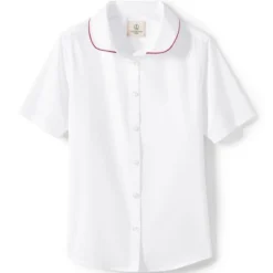 Lands' End School Uniform Girls Piped Peter Pan Collar Broadcloth Shirt 7 Lands' End School Uniform Girls Piped Peter Pan Collar Broadcloth Shirt -Lands' End Store GUEST 197d8a0d 6988 48ea add1 a5fe9299566e
