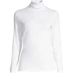 Lands' End Women's Lightweight Fitted Long Sleeve Turtleneck -Lands' End Store GUEST 1a0eca0e ef87 4f10 81d2 df23c9b08a1a
