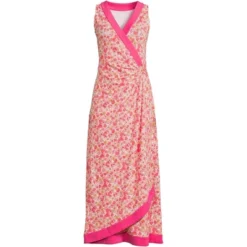 Lands' End Women's Light Weight Cotton Modal Sleeveless Surplice Maxi Dress 12 Lands' End Women's Light Weight Cotton Modal Sleeveless Surplice Maxi Dress -Lands' End Store GUEST 1a365e19 1617 4c84 983c 2a9f2909fb3a