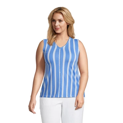 Lands' End Women's Light Weight Trimmed Tank Top 5 Lands' End Women's Light Weight Trimmed Tank Top - Image 5