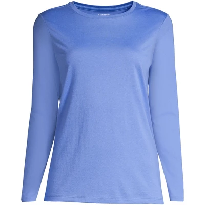 Lands' End Women's Tall Relaxed Supima Cotton Long Sleeve Crewneck T-Shirt 15 Lands' End Women's Tall Relaxed Supima Cotton Long Sleeve Crewneck T-Shirt - Image 15