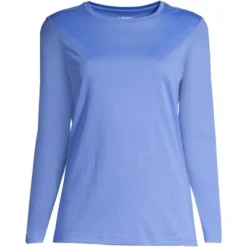 Lands' End Women's Relaxed Supima Cotton Long Sleeve Crewneck T-Shirt -Lands' End Store GUEST 1b920e8a 5c4c 412c a31e 4f2141ac5c44
