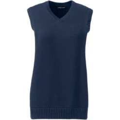 Lands' End School Uniform Women's Cotton Modal Sweater Vest