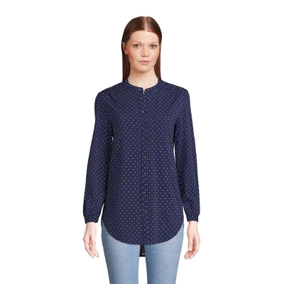 Lands' End Women's Long Sleeve Jersey A-line Tunic 3 Lands' End Women's Long Sleeve Jersey A-line Tunic - Image 3