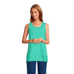 Lands' End Women's Slub Jersey Swing Tunic Tank -Lands' End Store GUEST 1dc9edbb b702 4fce 968f 6e20c510e8e4